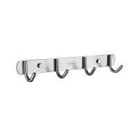 LEDEME Hook Kitchen Wall Cabinet Hook Bathroom Storage 4 Hooks Up Wall Rails Towel Shelf Rack L70201-4