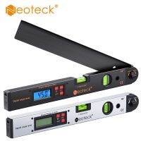 Neoteck 0-225 ° จอแอลซีดีดิจิตอลไม้โปรแทรกเตอร์วิญญาณระดับมุม Finder Meter G Auge 400มิลลิเมตรเครื่องมือวัดอิเล็กทรอนิกส์สีดำหรือสีเงิน