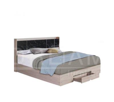 เตียงนอน ICON 5 ฟุต // MODEL : BS-504-B ดีไซน์สวยหรู สไตล์เกาหลี หัวเตียงวางของได้ ท้ายเตียงลิ้นชัก สินค้ายอดนิยม แข็งแรงทนทาน ขนาด 150x205x125 Cm