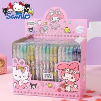 ปากกาหมึกเจลการ์ตูน Sanrio ปากกา Cinnamoroll Kuromi Melody ปากกาเขียนลายเซ็น144ชิ้น