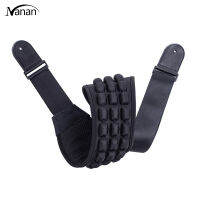 【New product】Guitar Strap Air Cushion Massage Decompression Belt Thickened Widened Microfiber Leather Double-sided Strap