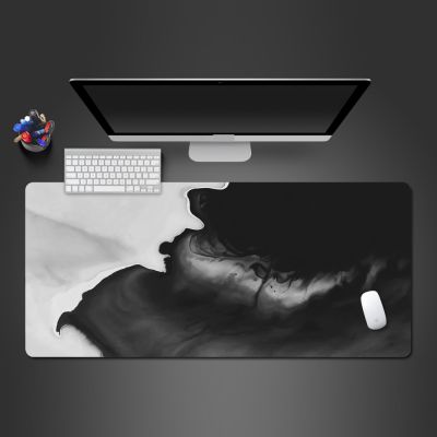 High Quality Black And White Creative Mouse Pad Unique Style Cool Lock Edge Anti-Slip Rubber Pad Computer Special Table Mats