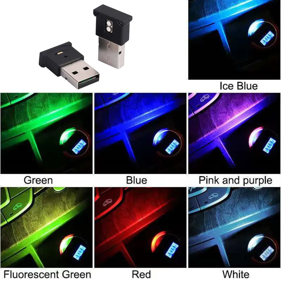 Mini USB Light LED Modeling Car Ambient Light Neon Interior Light Car  Jewelry USB Night Light For Car, Computer, Mobile Power