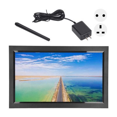 15.6 Inch WiFi Digital Photo Frame Touch Screen 32G Storage Auto Rotate Wall Mountable Electronic Picture Frame 100‑240V