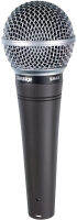 Shure SM48 Cardioid Dynamic Vocal Microphone with Shock-Mounted Cartridge, Steel Mesh Grille and Integral"Pop" Filter, A25D Mic Clip, Storage Bag, 3-pin XLR Connector, No Cable Included (SM48-LC) Without On/Off Switch