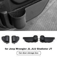 Car Front Rear Side Door Cup Holder Storage Box Tray for 2018 2019 2020 Jeep Wrangler JL JLU Sports Rubicon Gladiator JT