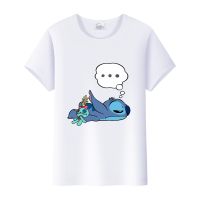 เสื้อครอปสำหรับเด็ก10ถึง12 Lilo Stitch เสื้อครอปเสื้อเชิ้ตลายการ์ตูนดิสนีย์ Y2k ฤดูร้อนเสื้อยืดสีขาว90S เสื้อเด็กเสื้อยืดเสื้อผ้าราคาถูกกอธิคผู้หญิง