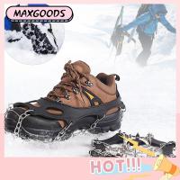 MAXG ฟัน10ซี่ Hikin ค่ะ ปุ่มจับยึด เข็มรองเท้าน้ำแข็ง การปีนเขา รองเท้าปีนเขา crampons ห่วงโซ่รองเท้าจับ