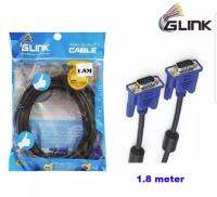 [ส่งเร็วพิเศษ!] GLINK สาย VGA หัวฟ้า (RGB Cable) ยาว 1.8 เมตร 15pin ผู้-เมีย (Male TO FeMale) สำหรับ projector, LCD monitor ,ต่อสายให้ยาวขึ้น และอื่นๆ