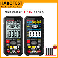 HABOTEST HT127 ดิจิตอลมัลติมิเตอร์ 600V AC / DC 6000 นับสากลมิเตอร์อัตโนมัติช่วงจริง RMS มินิมัลติฟังก์ชั่มิเตอร์ NCV Tester