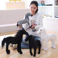 【A Great】 50 CMBlackHorse PonyPlushLifelike WildDoll ChildrenBirthdayGifts