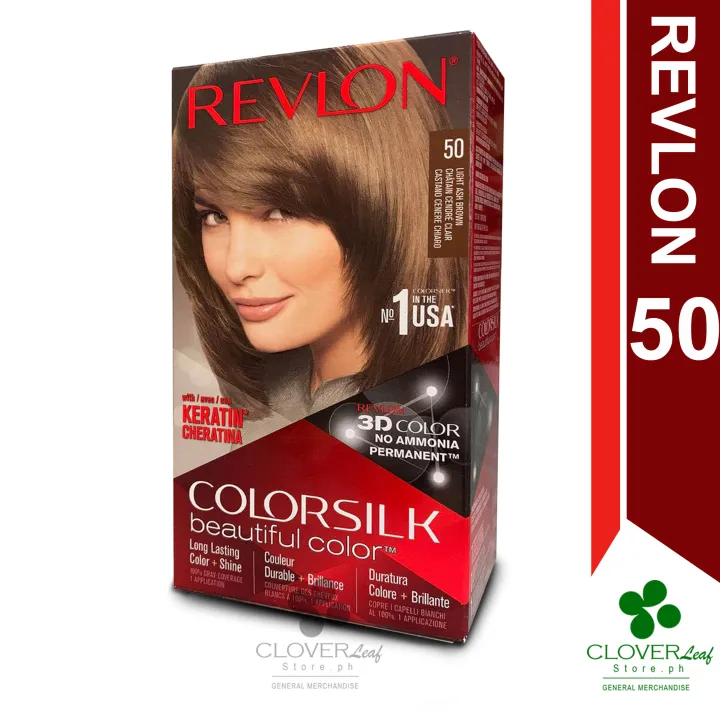 Revlon Colorsilk Light Ash Brown 50 Permanent and Ammonia Free | Lazada PH