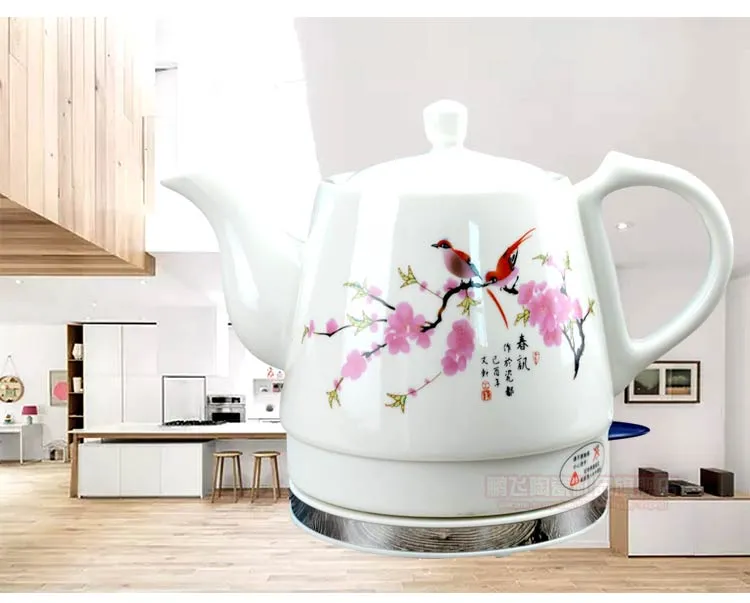 Jingdezhen Kaolin Ceramic Electric Kettle Tougned Glass Panel - China Ceramic  Kettle and Jingdezhen Ceramic Kettle price