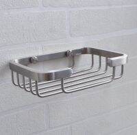 ☌▩ Brushed Finished Wall Mount 304 Stainless Steel Bathroom Soap Basket Soap dish Bathroom accessoriesHigh quality style