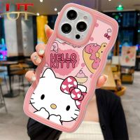 เคสด้านหลังปกป้อง Y33S กันตกสำหรับ VIVO Y21 Y21S Y21A Y21T รูปการ์ตูนน่ารักหมีสีชมพู V25E V25 Y33T Hello Kitty เป็นคลื่นซิลิโคนป้องกันการตก