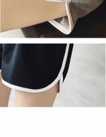 【Ready Stock】Sports shorts womens running summer plus size fat mm outer wear pure cotton wide-leg loose thin