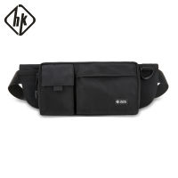 Hk Waist Packs Men bag black Belt bag fanny pack for Traveler bum bag Male waist pouch hip bag Multi -function Riding pouch