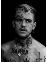 (สไตล์) โมเดิร์น R I P ดาวดนตรีแร็ป Lil Peep โปสเตอร์แนวตั้งผ้าใบตกศิลปะบนผนังภาพสำหรับห้องนั่งเล่นของตกแต่งบ้าน Cuadro