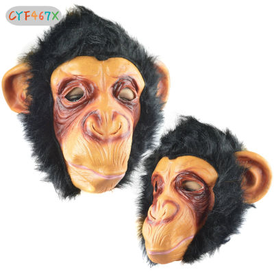 CYF Halloween Monkey Mask Funny Animal Party Costume Head Fancy Props