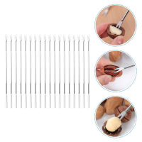 BESTOMZ 24pcs Fruit Fork Fratical Seafood Peeling เข็มเครื่องมือปูสแตนเลสที่สะดวกสบาย