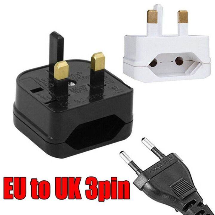 SINALIZE New Power Plug Electrical Plugs EU to UK Fused Adapter EU 2
