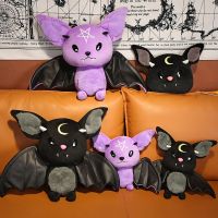 NEW Dark Series Plush Bat Toy Moon Red Bat Doll Cute Stuffed Gothic Rock Style Bag Halloween Plush Toy Home Christmas Gift