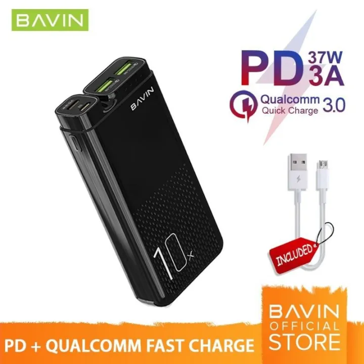 BAVIN PC085 10000mAh Powerbank 3.0 Quick Charge w/ PD 18W Type