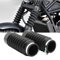 2x Motorcycle Rubber Front Fork Cover Shock Absorber Dust Cover Gaiters Boots for Honda Rebel CMX500 CMX300 17-21