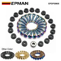 EPMAN 20PCS/Pack Rocker Cover Bolts With Washers M6 For Nissan Skyline R32 R33 GTST R34 For Mitsubishi EVO 1 To 10 EPDPSM05 Nails  Screws Fasteners