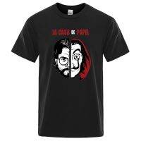 La Casa De Papel Mens T Shirts Vintage Tee Clothes Tshirts Breathable Gildan