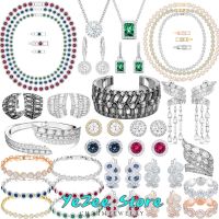 【lz】卐  Angelc-Conjunto de joias Fine Lady para mulheres colar de luxo pulseira anel brincos presente romântico encantos de banquete original novo 2023