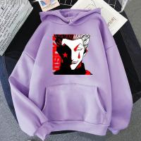 Anime Hisoka Hoodie Hunter X Hunter Graffiti Print Streetwear Men Oversize Sweatshirt Women Hip Hop Unisex Pullover Teen Clothes Size Xxs-4Xl