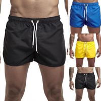 New Hot Summer Swim Trunks Sport Gym Running Shorts Male Beachwear Luxury Beach Shorts Quick Dry Mens Swimwear Board Briefs