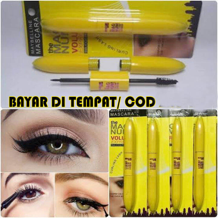 Kosmetik 2 In 1 Mascara Maybelline & Eyeliner 2 In 1 Waterproof Ponds