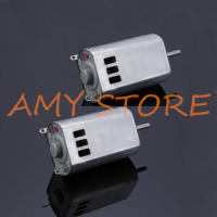 【✲High Quality✲】 yihaobu 2ชิ้น180พลังแม่เหล็กแปรงถ่าน Dc 3-9V 7.2V 23800Rpm เครื่องบินโมเดลแบบมอเตอร์ความเร็วสูง20X15X32มม. พร้อมรูระบายความร้อน