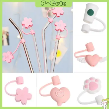 1PC Cute Silicone Straw Plug Creative Cartoon Straw Stopper Splash