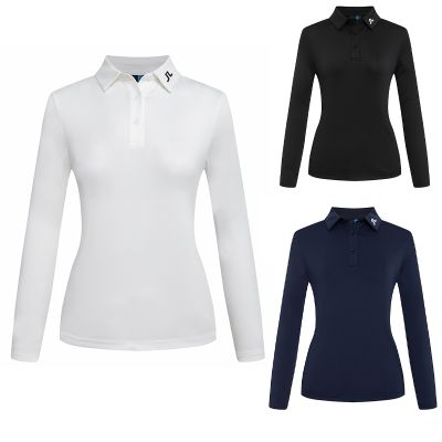New Golf Clothing Womens Outdoor Sports Fashion Slim Casual Long Sleeve T-Shirt Polo Shirt PEARLY GATES  TaylorMade1 Honma SOUTHCAPE Titleist ANEW☃❃