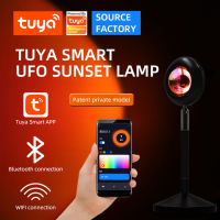 Tuya Smart Life Sunset Projection Lamp LED Night Light Wifi Control RGB Color Changeable Decoration Atmosphere Lighting For Home