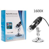 2021Free postage 1600X USB Digital Microscope Camera Endoscope 8LED Magnifier with Metal Stand