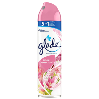 SuperSale63 320 มล. เกลด Glade ผลิตภัณฑ์ปรับอากาศ ดูแลกลิ่นให้หอมในสภาพแวดล้อม เกลดสเปรย์กลิ่นฟลอรัล 320 มล.