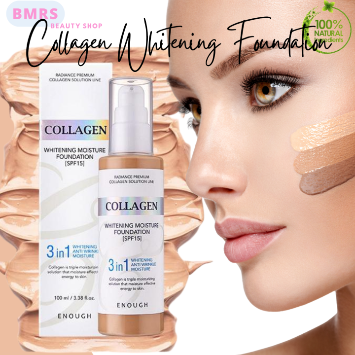 COLLAGEN WHITENING MOISTURE FOUNDATION - 3 in 1 Collagen Whitening ...