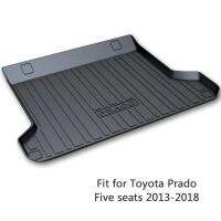 Cargo Car Cargo rear trunk mat For Toyota Prado 5seats 2013 2014 2015 2016 2017 2018ที่รองเท้า Anti-Slip Mat อุปกรณ์เสริม