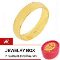 Tips Gallery แหวน Classic  เงินแท้ 925 หุ้ม ทองคำแท้ 24K รุ่น Eternity Timeless ring Design TRS063 ฟรีกล่องของขวัญพร้อมโบว์สวยน่ารัก