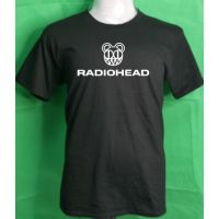 เสื้อยืดลําลอง ผ้าฝ้าย 100% แขนสั้น พิมพ์ลาย Radiohead Rock Band lelaki สีดํา พลัสไซซ์ XS-3XL ของขวัญวันเกิด สําหรับผู้ช  UPRC