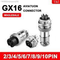 ஐ▦▽ 1Set GX16 2 3 4 5 6 7 8 9 10 Pins Male Female Docking Aviator Aviation Plug Socket Circular Nut Connector Cable Connector