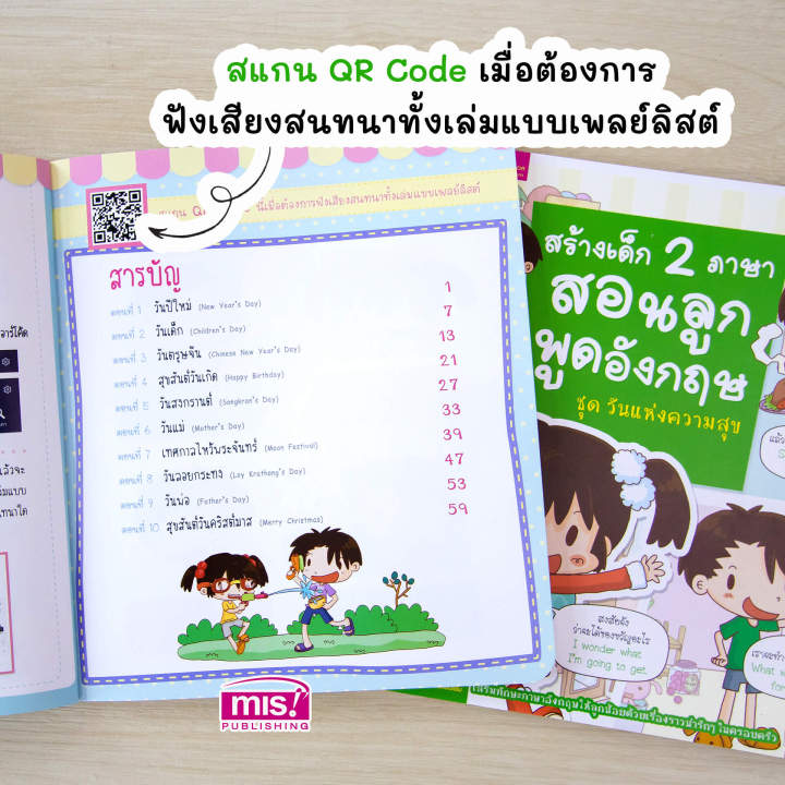 สร้างเด็ก-2-ภาษาสอนลูกพูดอังกฤษ-ชุด-วันแห่งความสุข-ใช้กับ-talking-pen