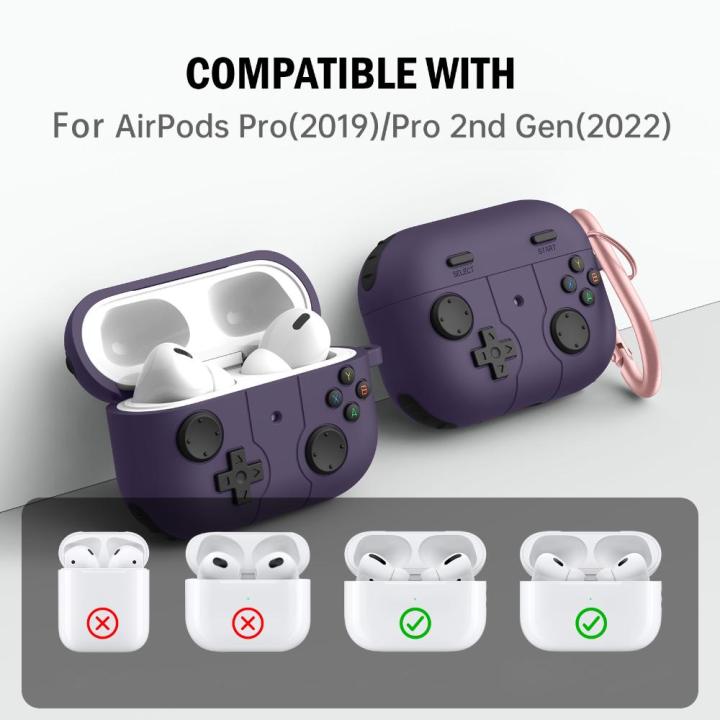 สินค้าออกใหม่-ที่ยึดหูฟังซิลิโคนป้องกันเคสป้องกันแบบมีตะขออุปกรณ์เสริมสำหรับเปลี่ยนใน-apple-airpods-pro-2-pro
