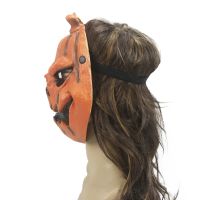 【FCL】♝■❡ XXFD Scary Pumpkin Costume Headgear Props Horror Smile Face