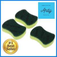 ฟองน้ำพร้อมใยขัด SCOTH-BRITE ANTIBACTERIAL 10x5นิ้ว 2แถม1 สีเขียวSCOURER SPONGE SCOTH-BRITE ANTIBACTERIAL 10x5" 3 PCS GREEN **สอบถามเพิ่มเติมได้จ้า**