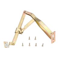 1 Pc Adjustable Folding Lifting Bracket Support Sofa Armrest Hinge Massage Table Lifter with Screws Furniture Hardware 331*250mm Door Hardware Locks